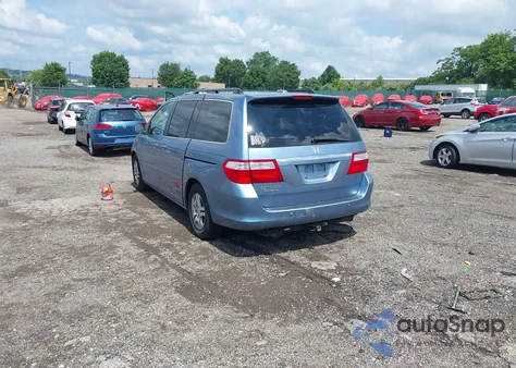2006 Honda Odyssey Touring из США, поврежденный, VIN 5FNRL38876B035493
